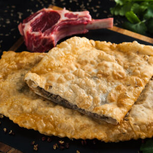 Cheburek with lamb