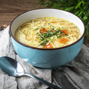 Ugra-Osh with checken soup